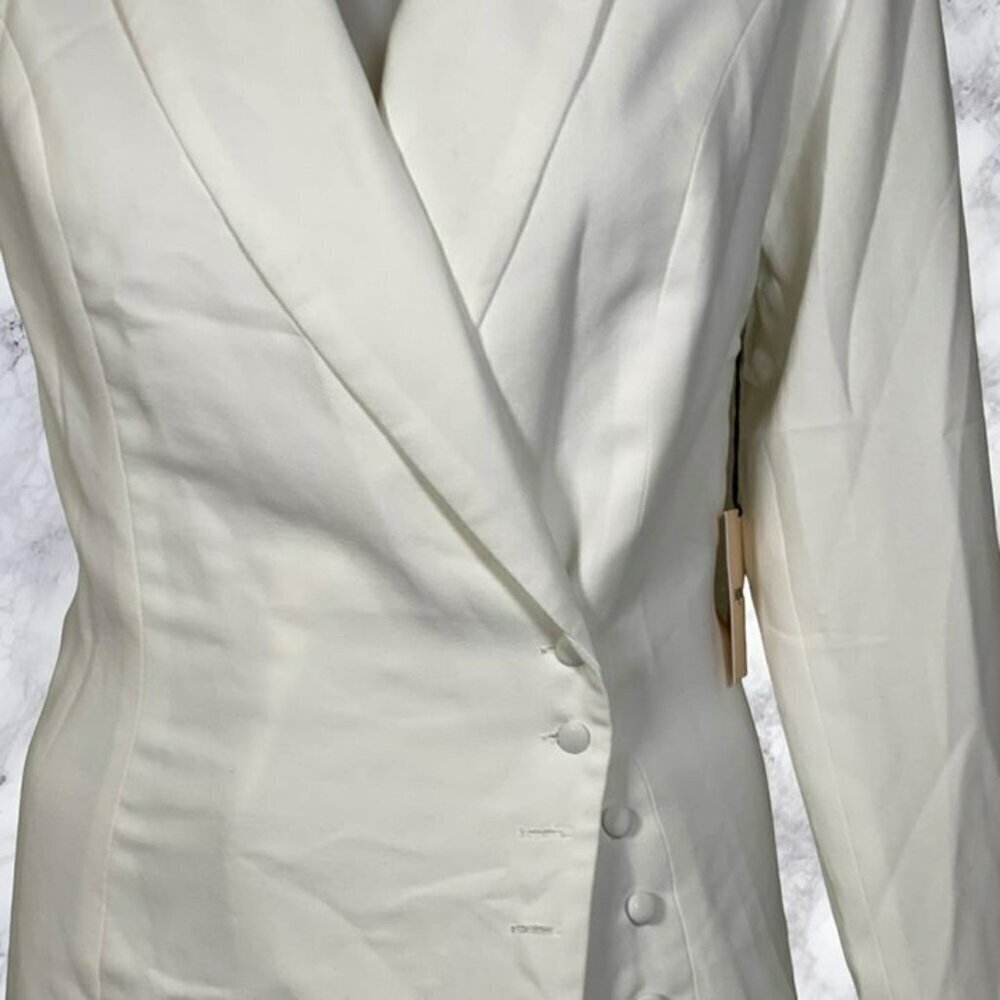 Superdown Armida Button Blazer Dress - Ivory - Picture 11 of 12